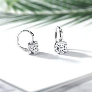 4.80ct Diamond Cushion Earrings Moissanite 925 Gift Anniversary Mothers Day